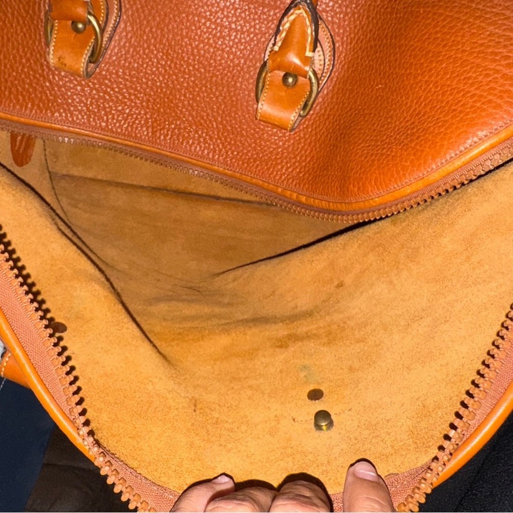 Dooney & Bourke Tan Leather Travel Bag - Picture 6 of 8